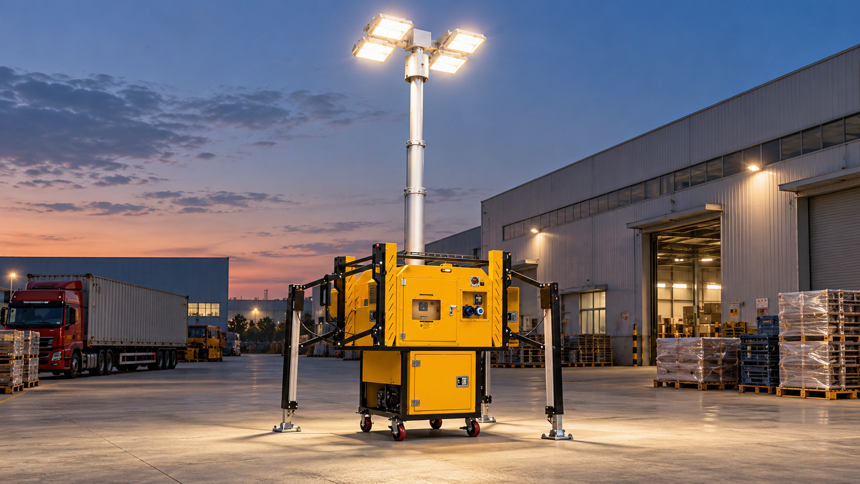 Representative mobile lighting tower application scene