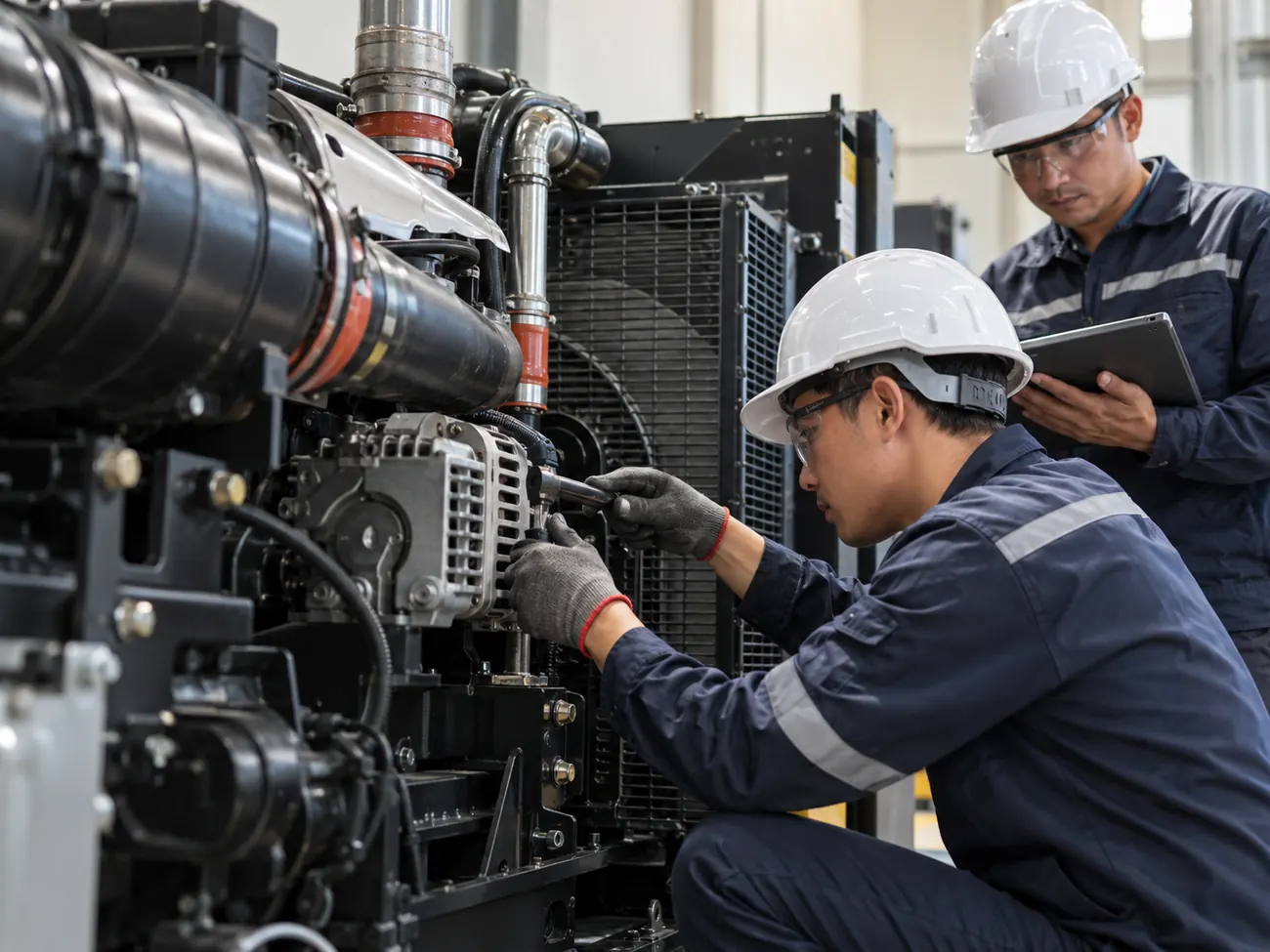 Representative technical inspection of generator components