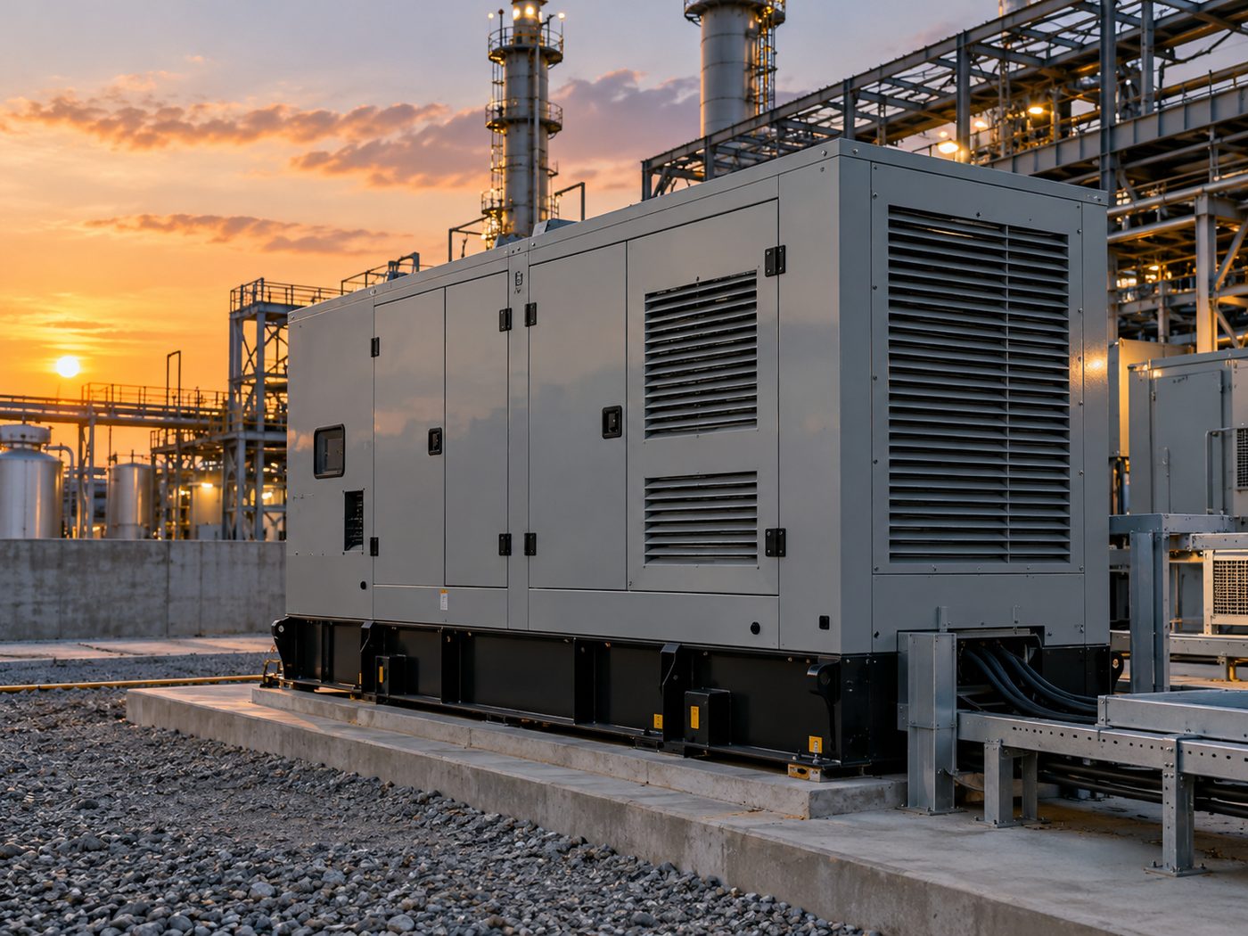 Diesel generator industrial application context