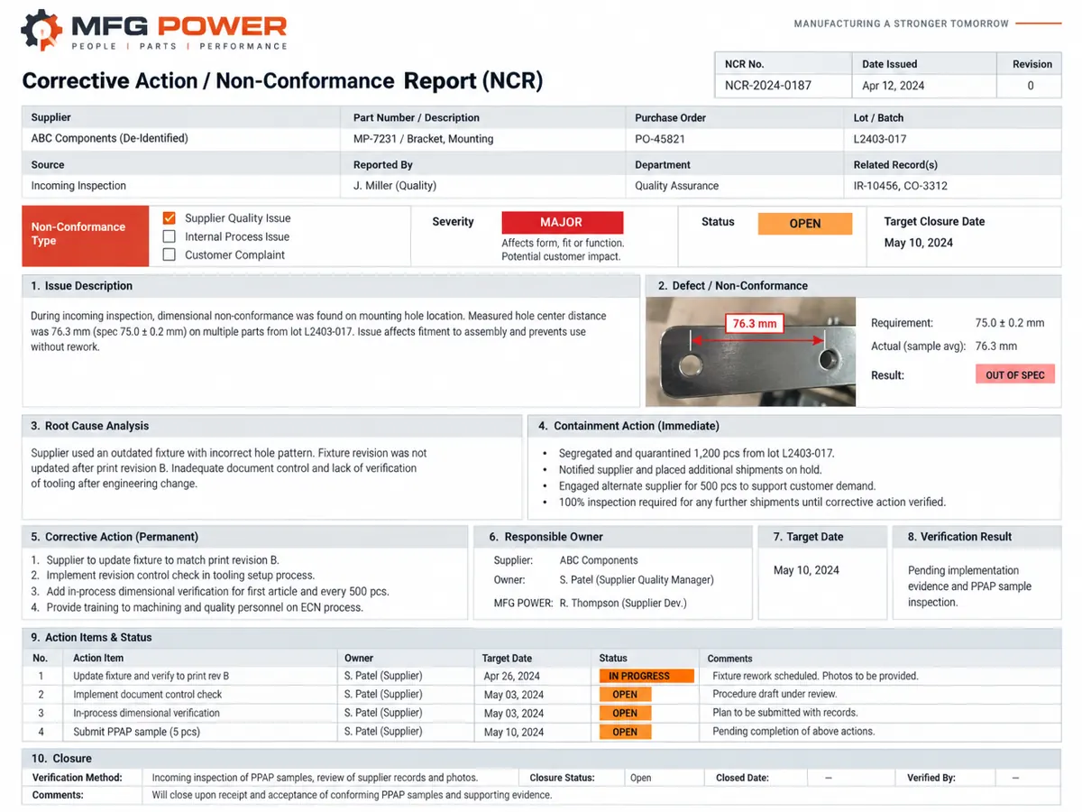 Representative critical component and configuration review