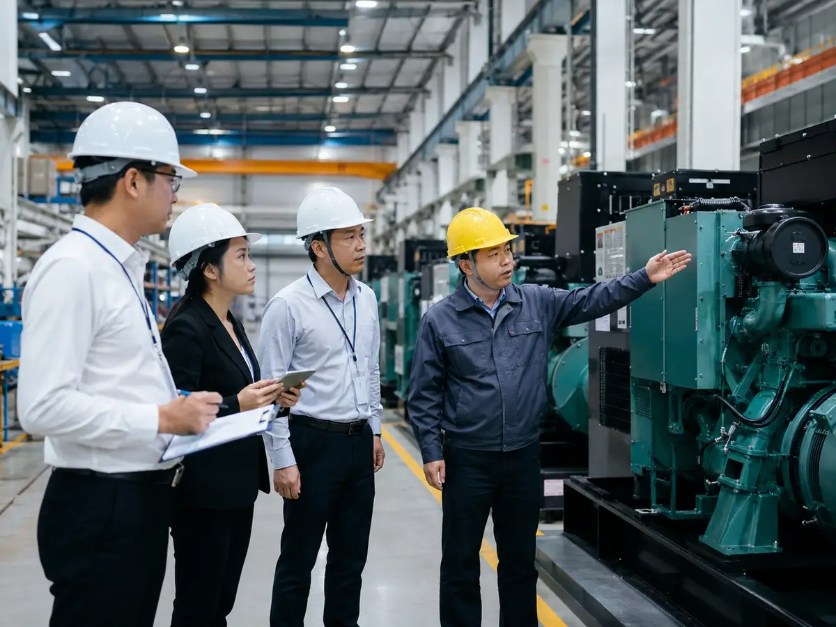 Engineering team reviewing power-system controls and supplier responsibilities